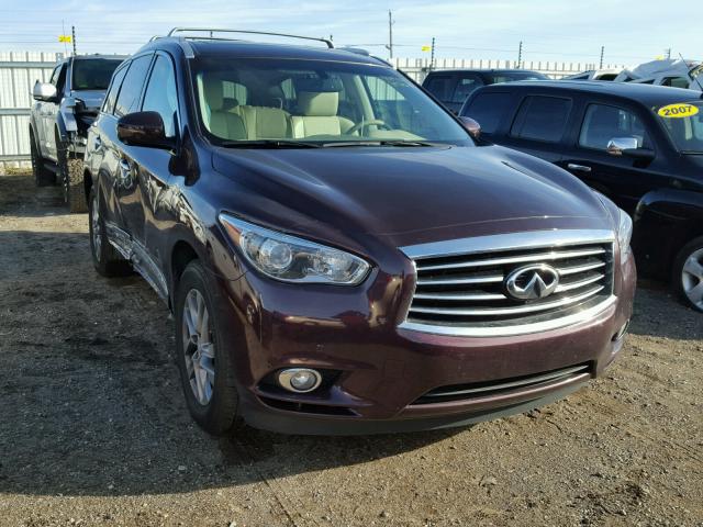 5N1AL0MM7DC317279 - 2013 INFINITI JX35 BASE MAROON photo 1