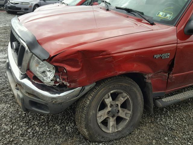 1FTZR15E84PA49404 - 2004 FORD RANGER SUP RED photo 9