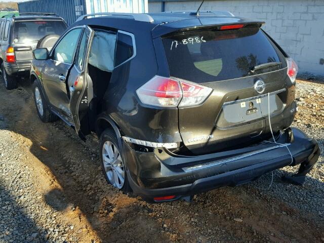 KNMAT2MT1GP639324 - 2016 NISSAN ROGUE S BLACK photo 3