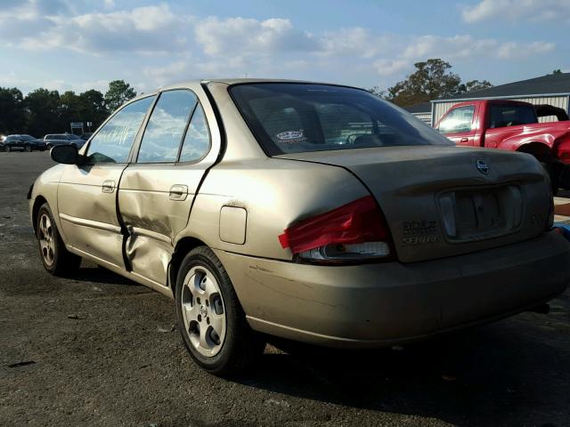 3N1CB51D33L789695 - 2003 NISSAN SENTRA XE TAN photo 3