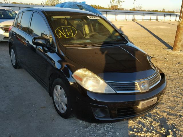 3N1BC13E39L368334 - 2009 NISSAN VERSA S BLACK photo 1