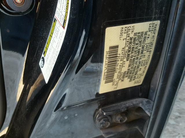 3N1BC13E39L368334 - 2009 NISSAN VERSA S BLACK photo 10