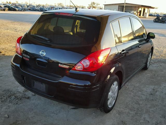 3N1BC13E39L368334 - 2009 NISSAN VERSA S BLACK photo 4