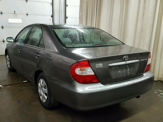 4T1BE32K62U551521 - 2002 TOYOTA CAMRY LE GRAY photo 3