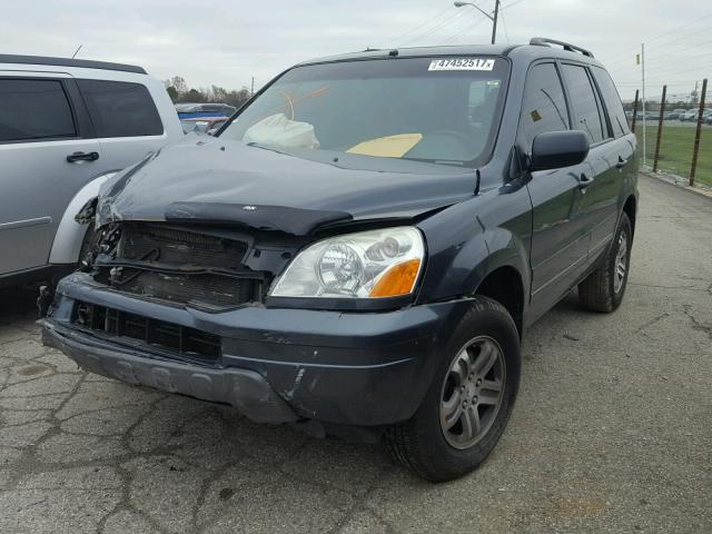 5FNYF18575B032539 - 2005 HONDA PILOT EXL CHARCOAL photo 2