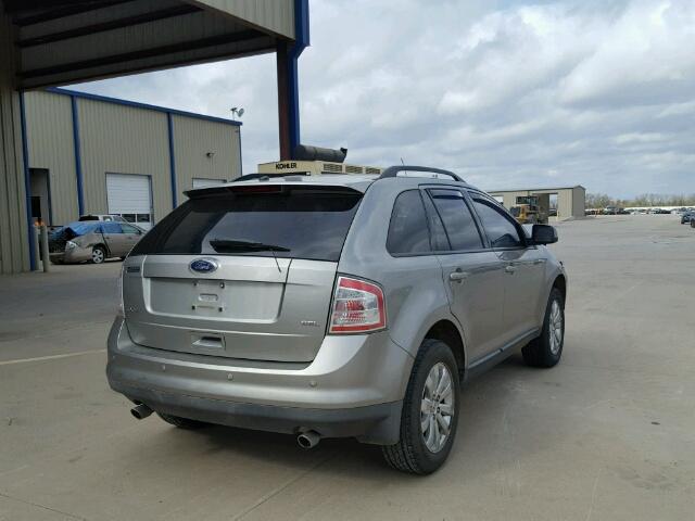 2FMDK38C68BB34125 - 2008 FORD EDGE SEL SILVER photo 4