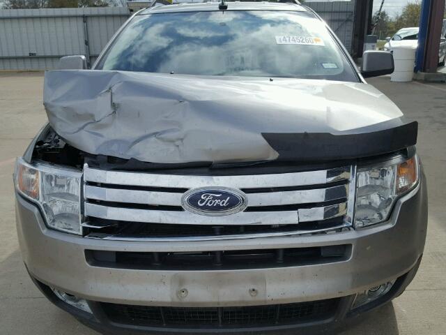 2FMDK38C68BB34125 - 2008 FORD EDGE SEL SILVER photo 9