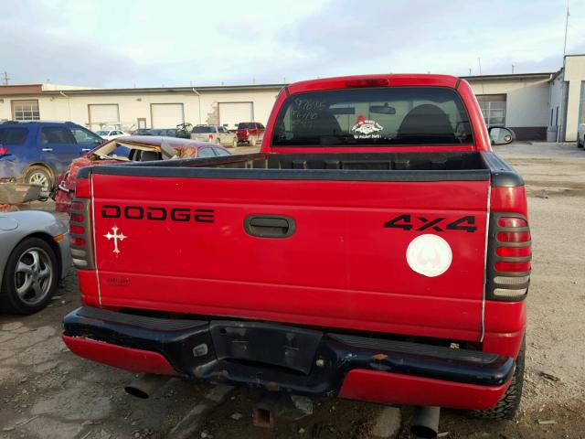 1B7GG26X1VS282851 - 1997 DODGE DAKOTA RED photo 6