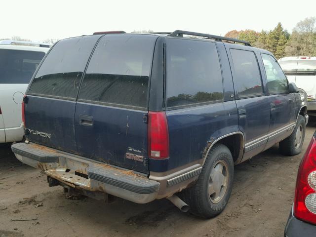 1GKEK13R3WJ723980 - 1998 GMC YUKON BLUE photo 4