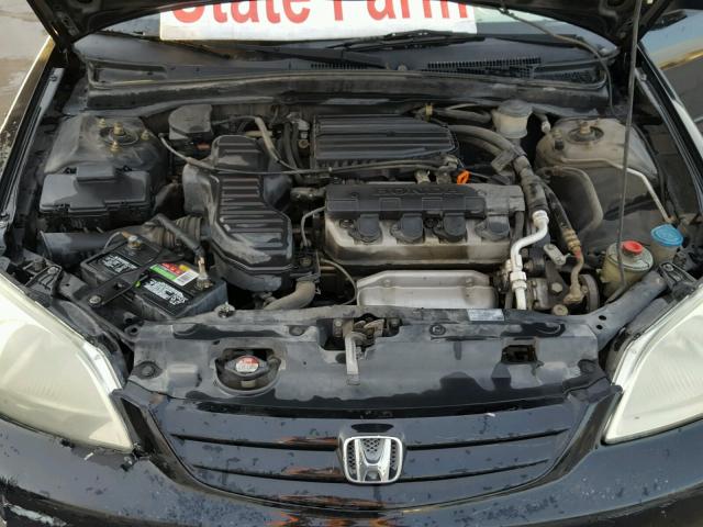 2HGES16532H540998 - 2002 HONDA CIVIC LX BLACK photo 7