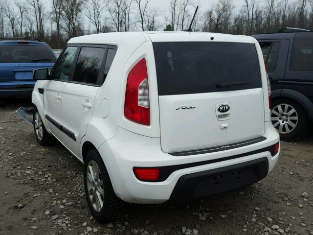 KNDJT2A66D7533168 - 2013 KIA SOUL + WHITE photo 3