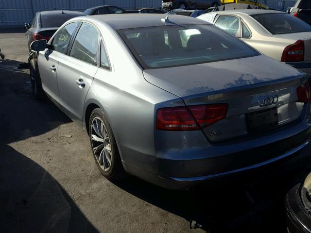 WAUAGAFD6DN012305 - 2013 AUDI A8 QUATTRO GRAY photo 3