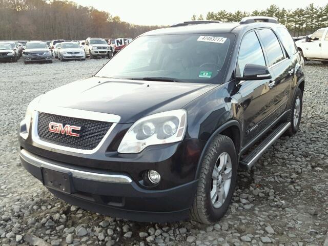 1GKEV23738J272418 - 2008 GMC ACADIA SLT BLACK photo 2