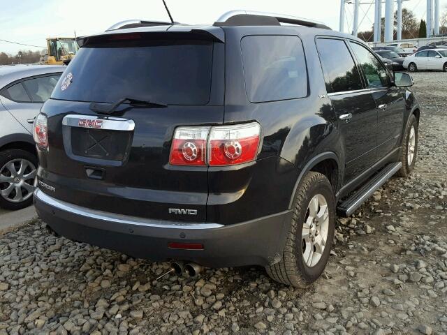 1GKEV23738J272418 - 2008 GMC ACADIA SLT BLACK photo 4