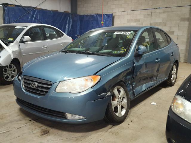 KMHDU46D27U084005 - 2007 HYUNDAI ELANTRA GL BLUE photo 2