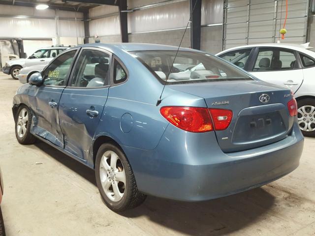 KMHDU46D27U084005 - 2007 HYUNDAI ELANTRA GL BLUE photo 3