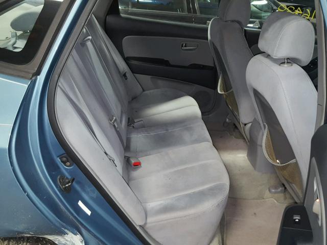 KMHDU46D27U084005 - 2007 HYUNDAI ELANTRA GL BLUE photo 6