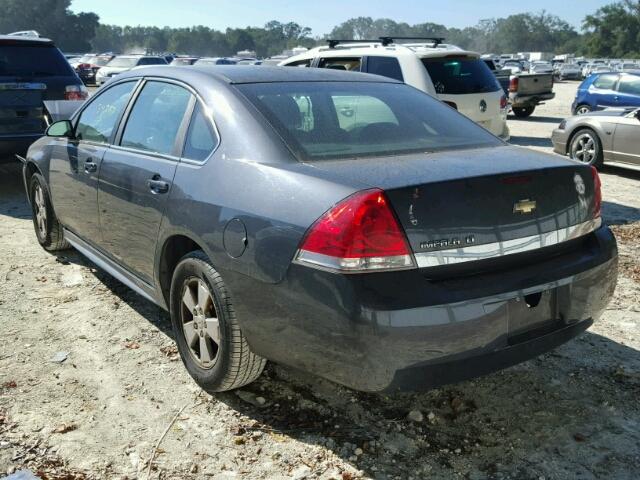 2G1WB5EN5A1129114 - 2010 CHEVROLET IMPALA LT CHARCOAL photo 3