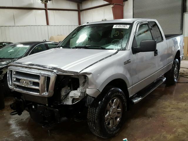 1FTPX14V28FA04274 - 2008 FORD F150 SILVER photo 2