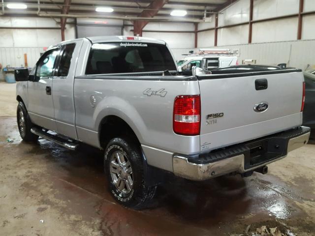 1FTPX14V28FA04274 - 2008 FORD F150 SILVER photo 3