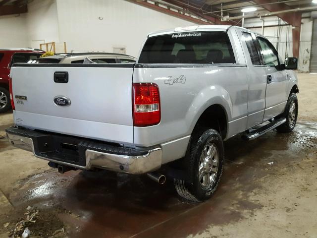 1FTPX14V28FA04274 - 2008 FORD F150 SILVER photo 4