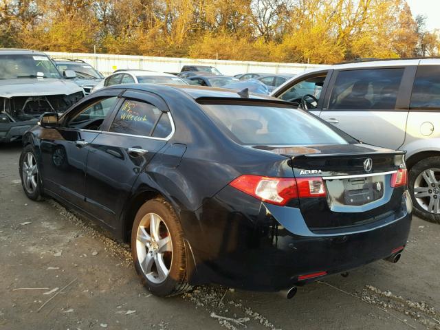 JH4CU2F6XBC005487 - 2011 ACURA TSX BLACK photo 3