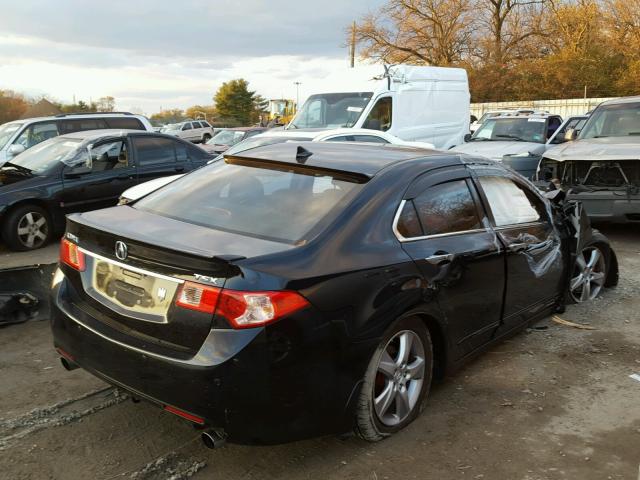 JH4CU2F6XBC005487 - 2011 ACURA TSX BLACK photo 4