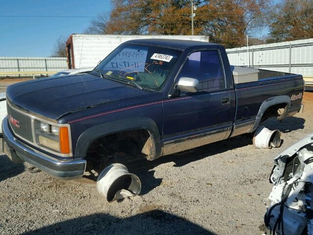 1GTDK14K2KZ529526 - 1989 GMC SIERRA K15 BLUE photo 9