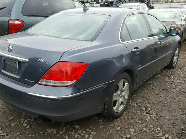 JH4KB16515C019477 - 2005 ACURA RL BLUE photo 4