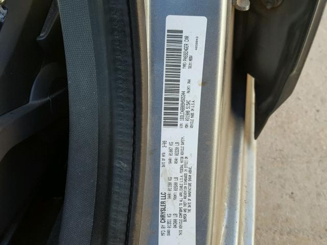 1B3LC46B89N565344 - 2009 DODGE AVENGER SE GRAY photo 10