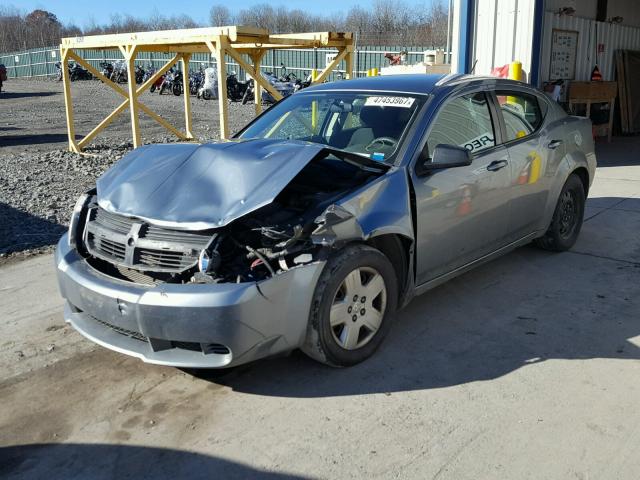 1B3LC46B89N565344 - 2009 DODGE AVENGER SE GRAY photo 2