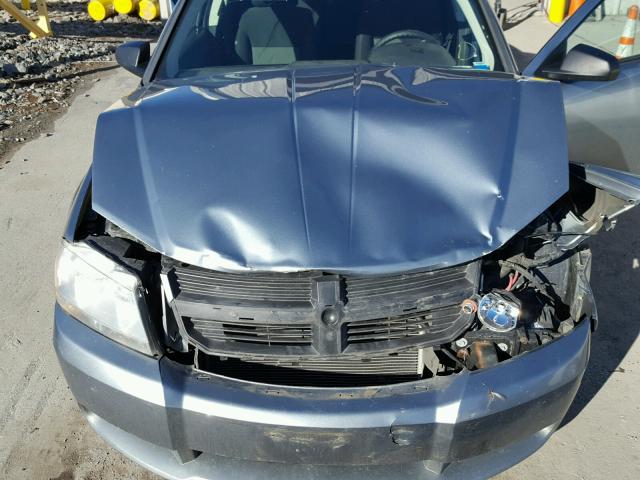 1B3LC46B89N565344 - 2009 DODGE AVENGER SE GRAY photo 7