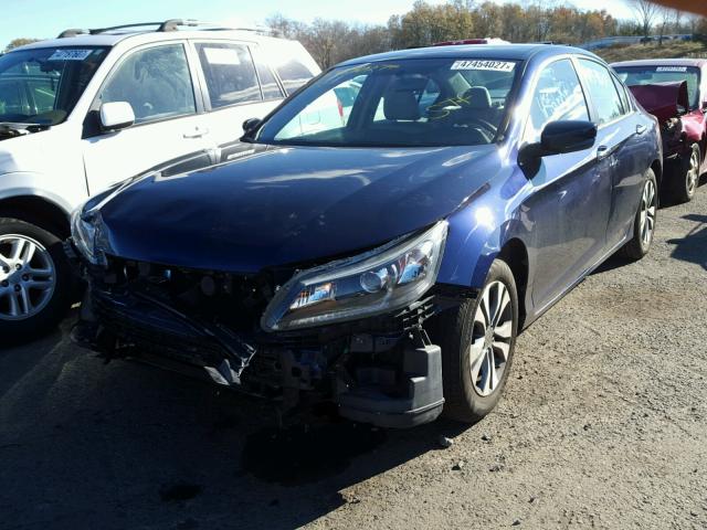 1HGCR2F32FA226190 - 2015 HONDA ACCORD LX BLUE photo 2