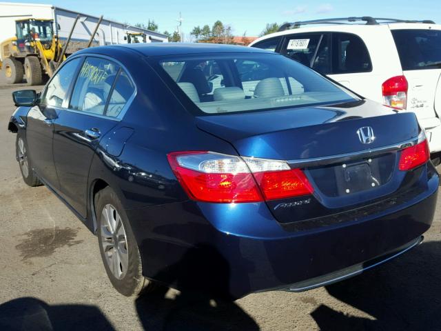 1HGCR2F32FA226190 - 2015 HONDA ACCORD LX BLUE photo 3