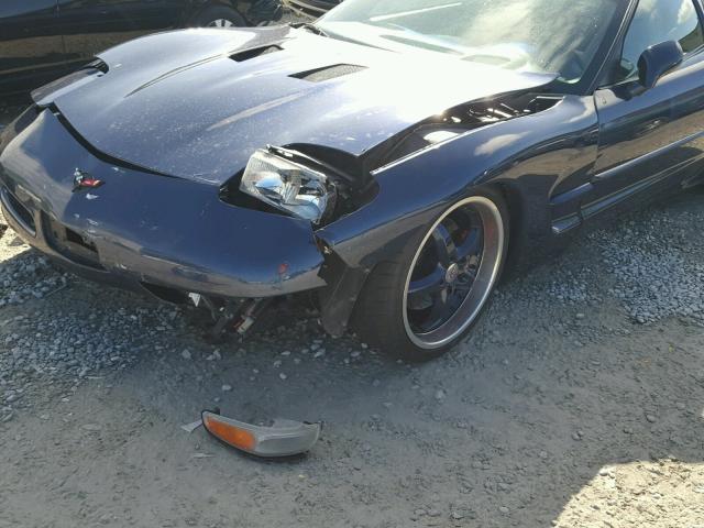 1G1YY22G615126605 - 2001 CHEVROLET CORVETTE BLUE photo 9