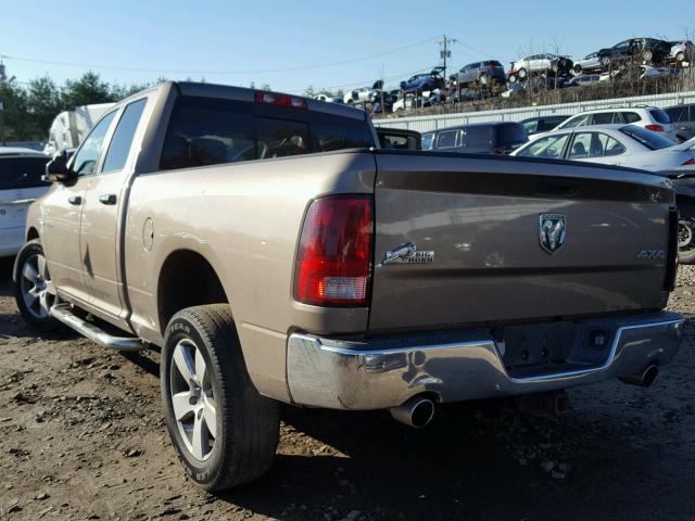 1D7RV1GT9AS129073 - 2010 DODGE RAM 1500 BEIGE photo 3