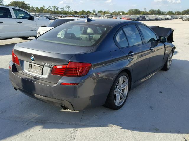 WBA5B1C50FG127339 - 2015 BMW 535 I GRAY photo 4