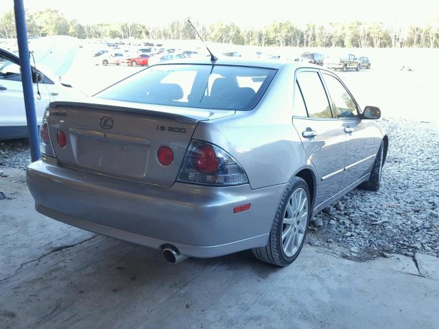 JTHBD192630075599 - 2003 LEXUS IS 300 SILVER photo 4