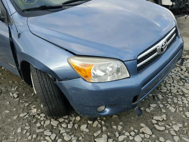 JTMBD31V775057608 - 2007 TOYOTA RAV4 LIMIT BLUE photo 9