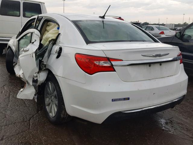 1C3CCBBB0CN125073 - 2012 CHRYSLER 200 TOURIN WHITE photo 3