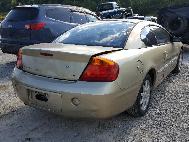 4C3AG42H11E107690 - 2001 CHRYSLER SEBRING LX GOLD photo 4