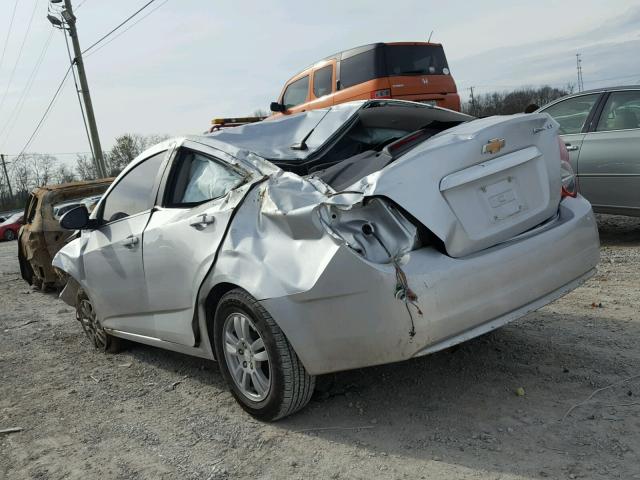 1G1JC5SH8E4223214 - 2014 CHEVROLET SONIC LT SILVER photo 3