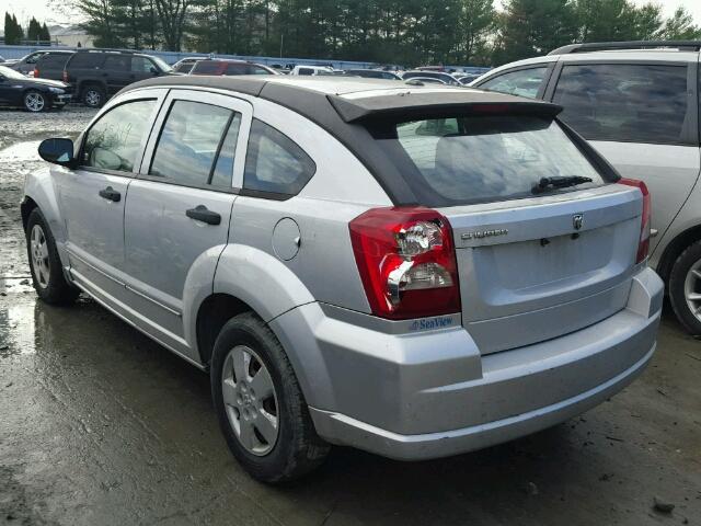 1B3HB28B98D738352 - 2008 DODGE CALIBER SILVER photo 3