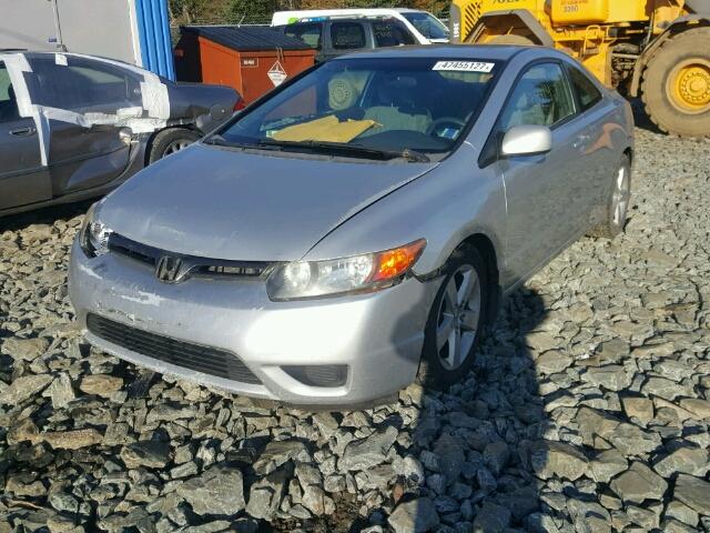 2HGFG12636H008449 - 2006 HONDA CIVIC LX SILVER photo 2