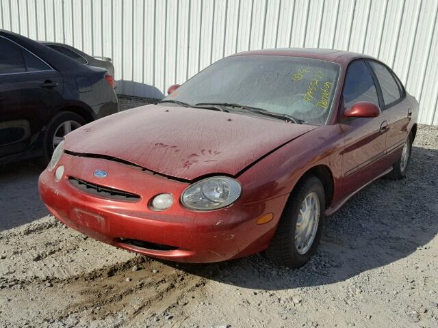 1FALP53SXTA296233 - 1996 FORD TAURUS LX RED photo 2