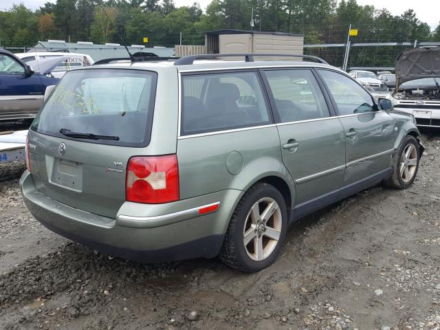 WVWYH63B34E130939 - 2004 VOLKSWAGEN PASSAT GLX 绿色 照片 4