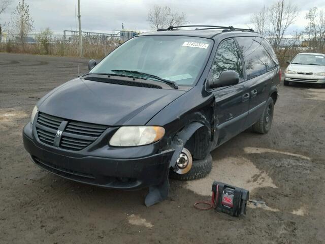 1D4GP25R45B243774 - 2005 DODGE CARAVAN SE BLACK photo 2