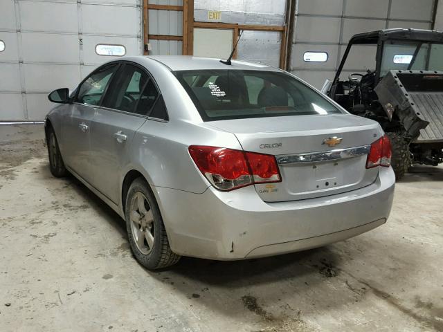 1G1PC5SB4E7128718 - 2014 CHEVROLET CRUZE LT SILVER photo 3