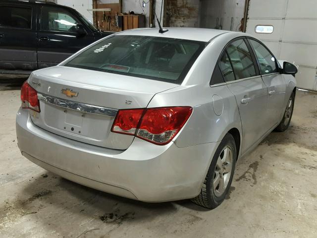 1G1PC5SB4E7128718 - 2014 CHEVROLET CRUZE LT SILVER photo 4