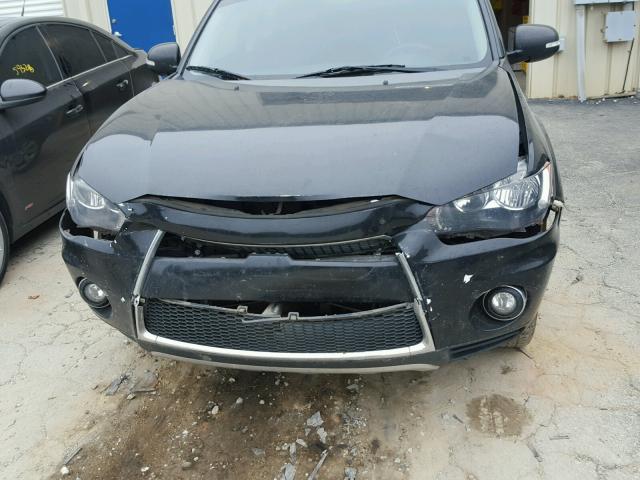 JA4AS3AW4BU018638 - 2011 MITSUBISHI OUTLANDER BLACK photo 9